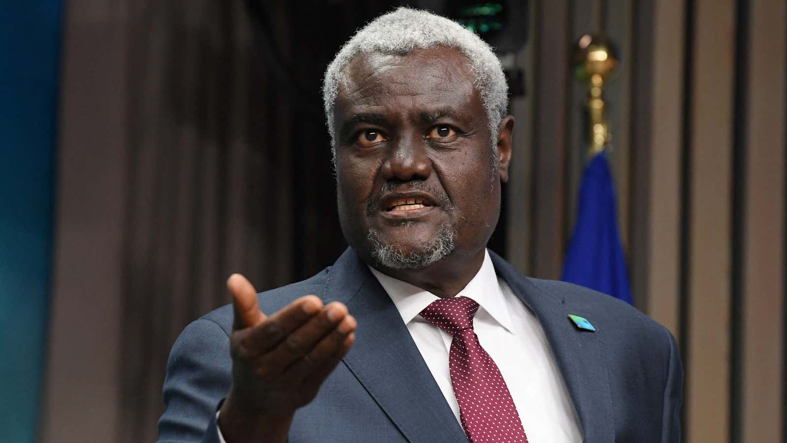 African Union Commission Chairperson Mahamat Moussa Faki.