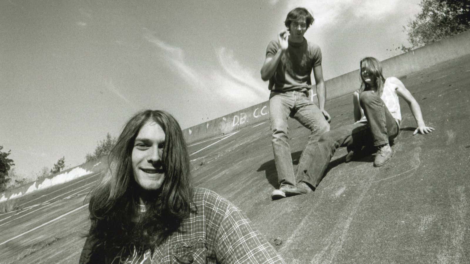 Nirvana, patron saints of nineties slacker-dom.