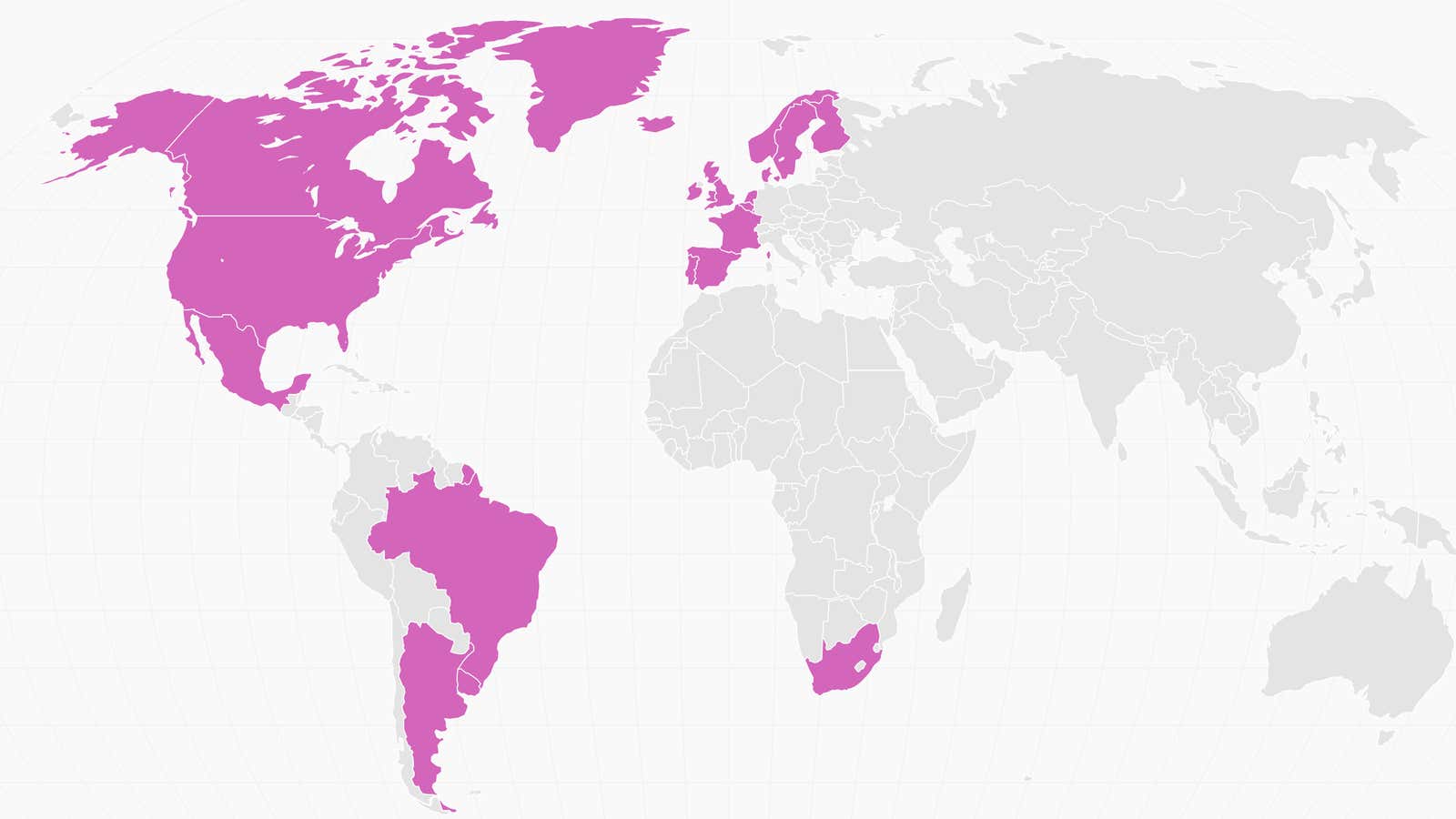 Countries where gay marriage is legal nationwide