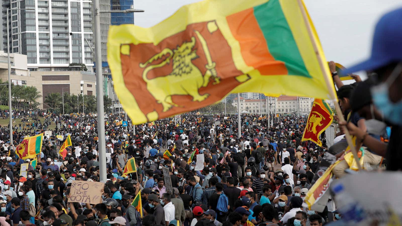 An economic crisis has sparked widespread anti-government protests in Sri Lanka.