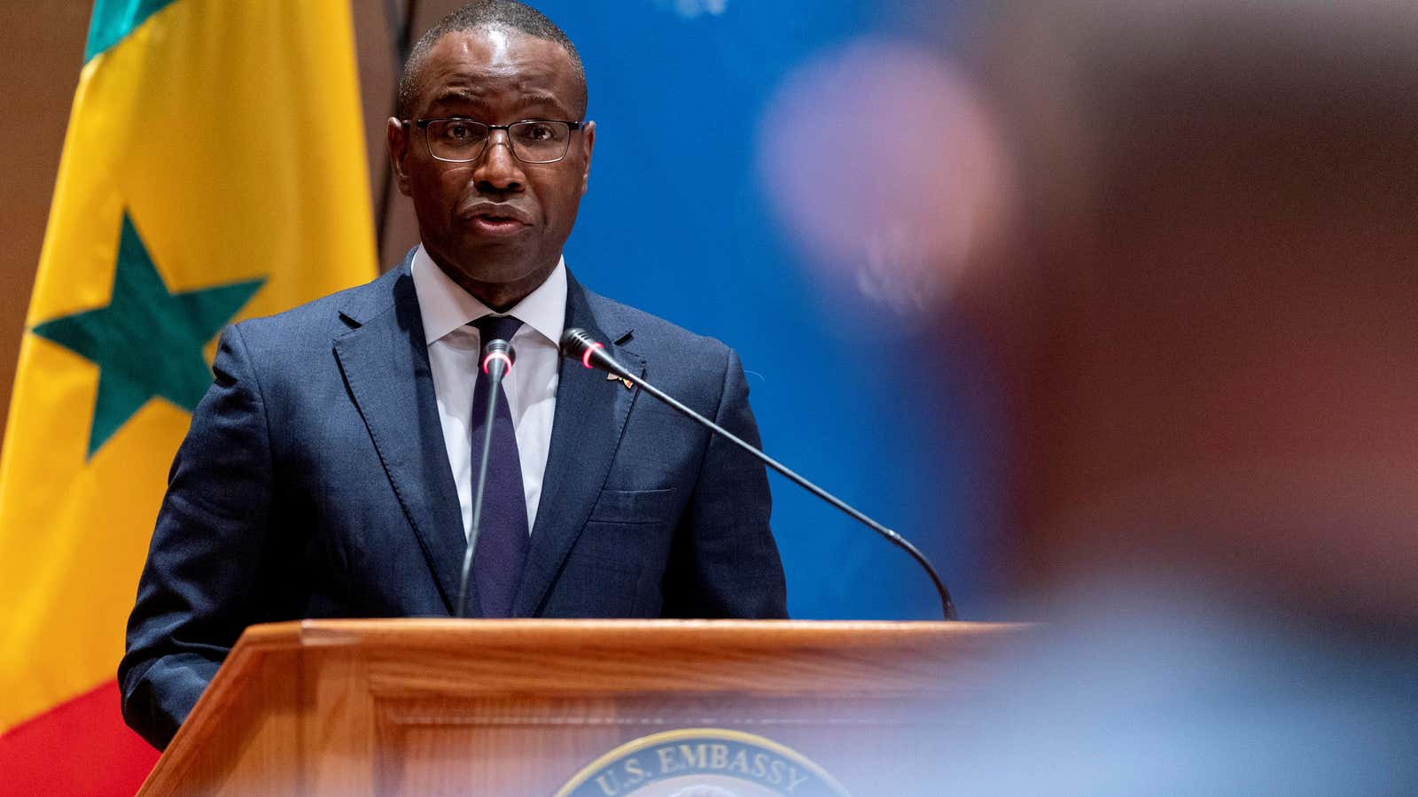 Senegal’s Minister of Economy, Planning and International Cooperation Amadou Hott spoke at the AVCA opening ceremony in Dakar, Senegal.