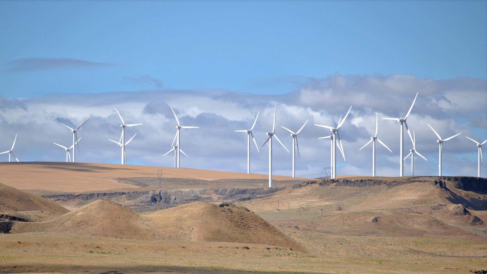 Wind farms can reduce a country’s ecological footprint.