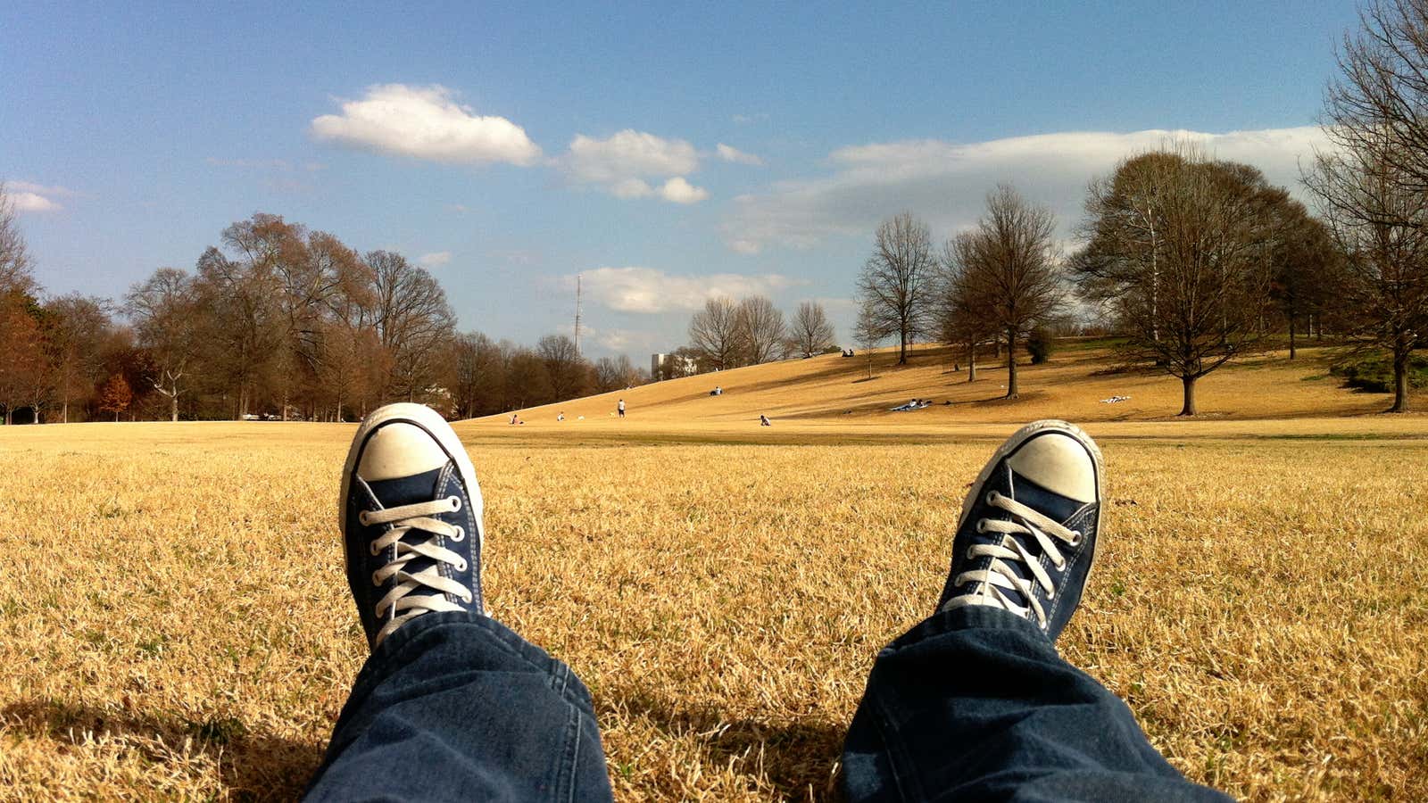 Sometimes you’re busy, alone, in a field, in Converse. And that’s okay.