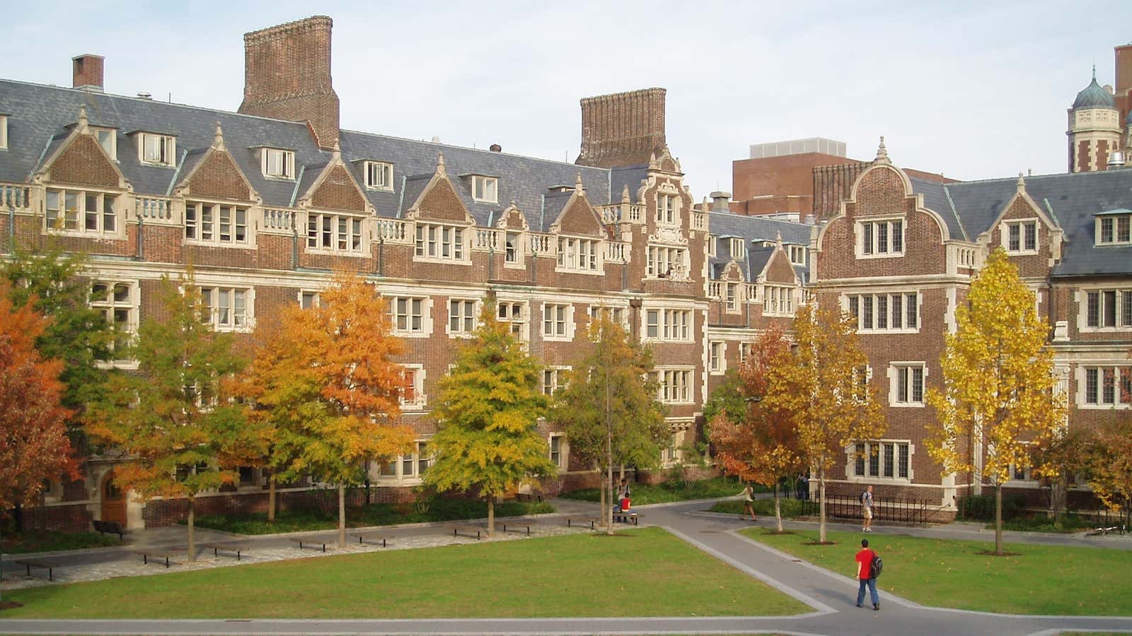 The quad at the University of Pennsylvania.