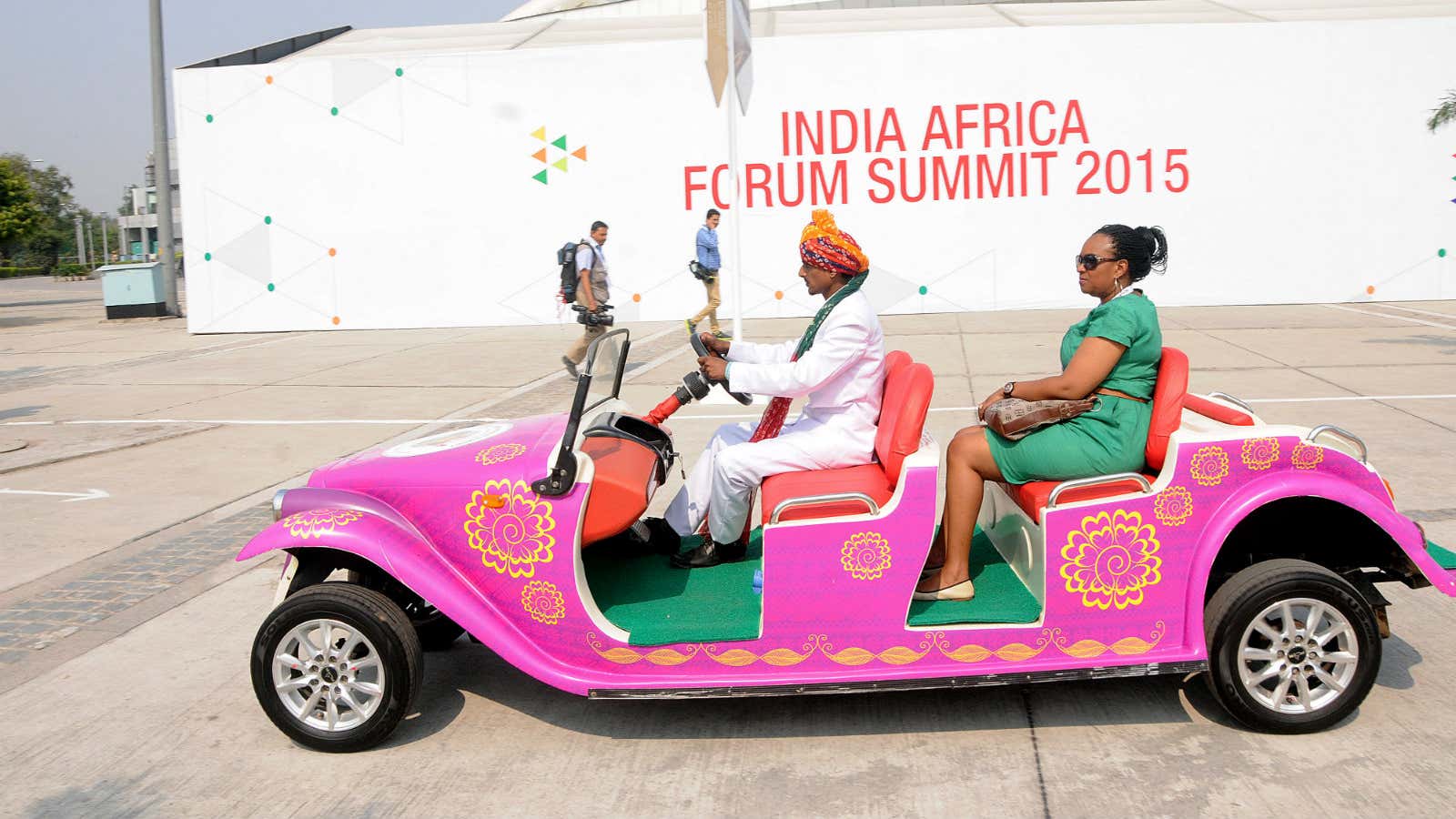 Not every African gets this kind of a welcome in India.