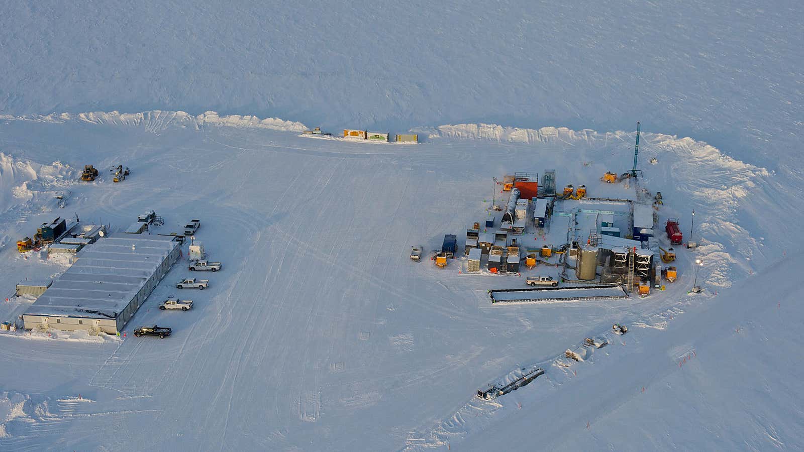 At this experimental rig in the arctic, ConocoPhillips is working to extract natural gas from ice.