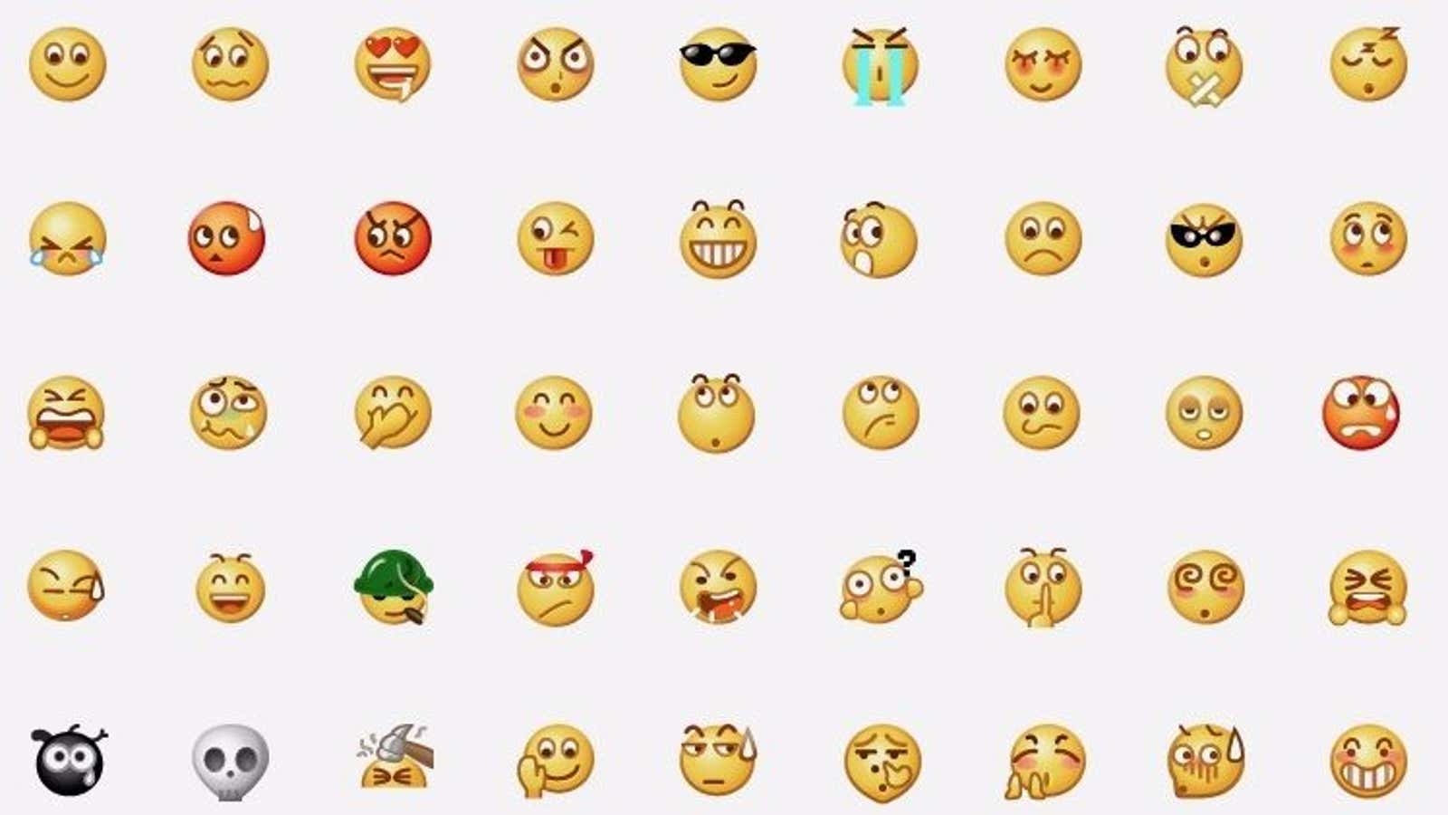 Emoji, WeChat-style.