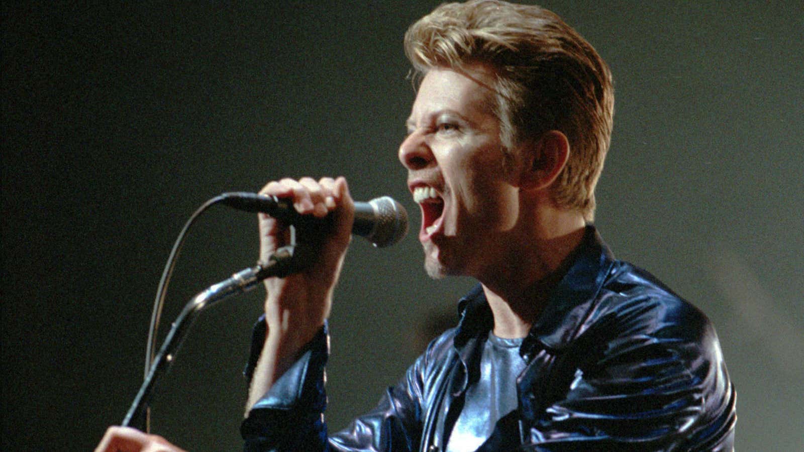 Bowie in 1995.