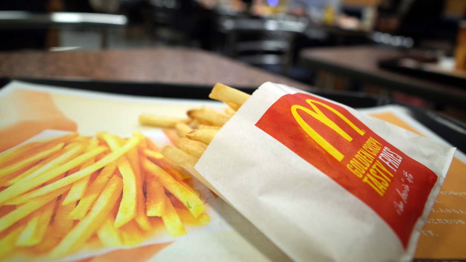 Same fries, new flack.