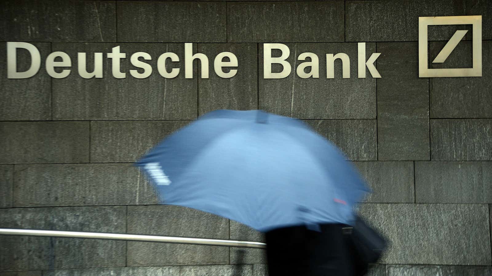 A rainy but not necessarily stormy forecast for Deutsche Bank.