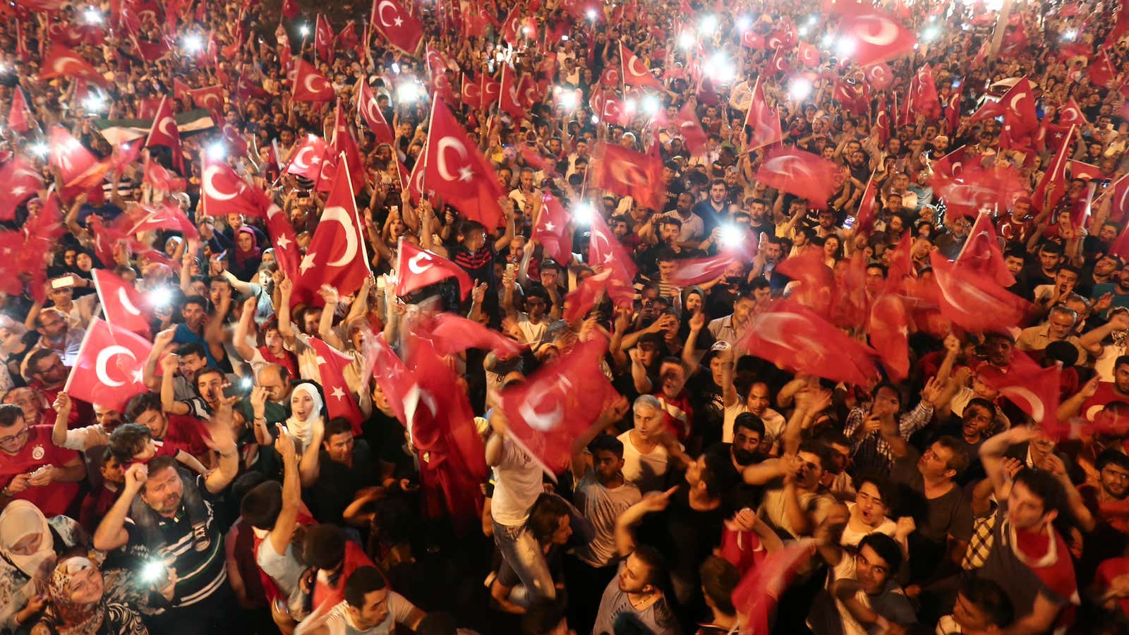 Following a social media blackout, people gather on Taksim Square in Istanbul, Turkey.