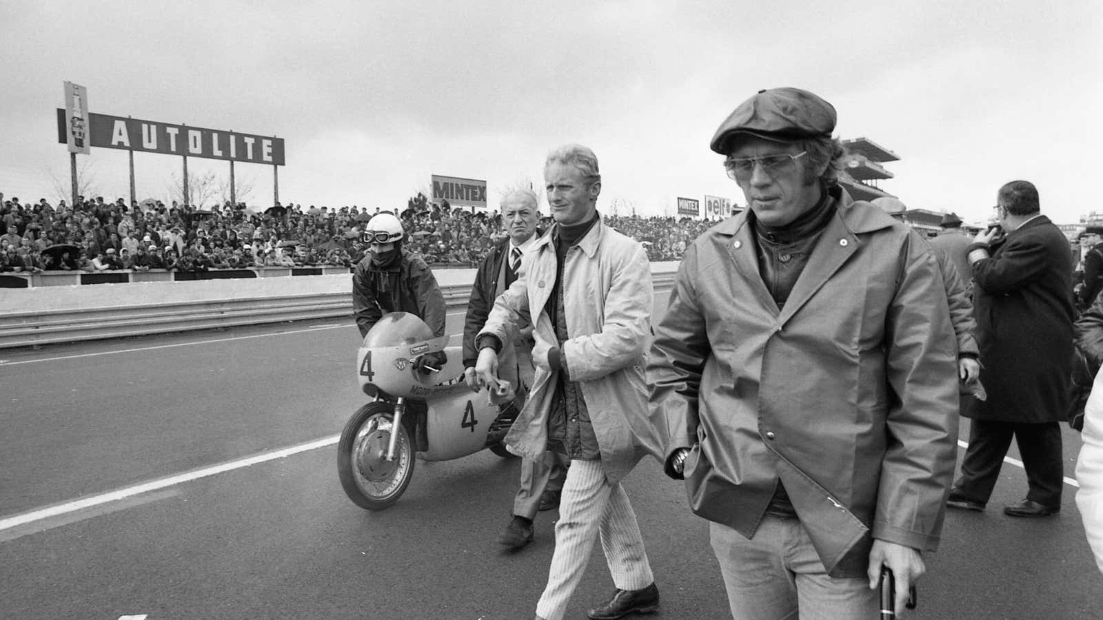 Steve McQueen at Le Mans in 1970