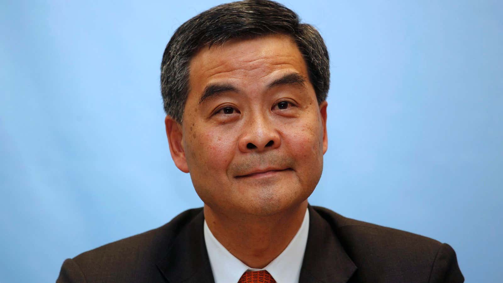 Hong Kong’s chief executive CY Leung.