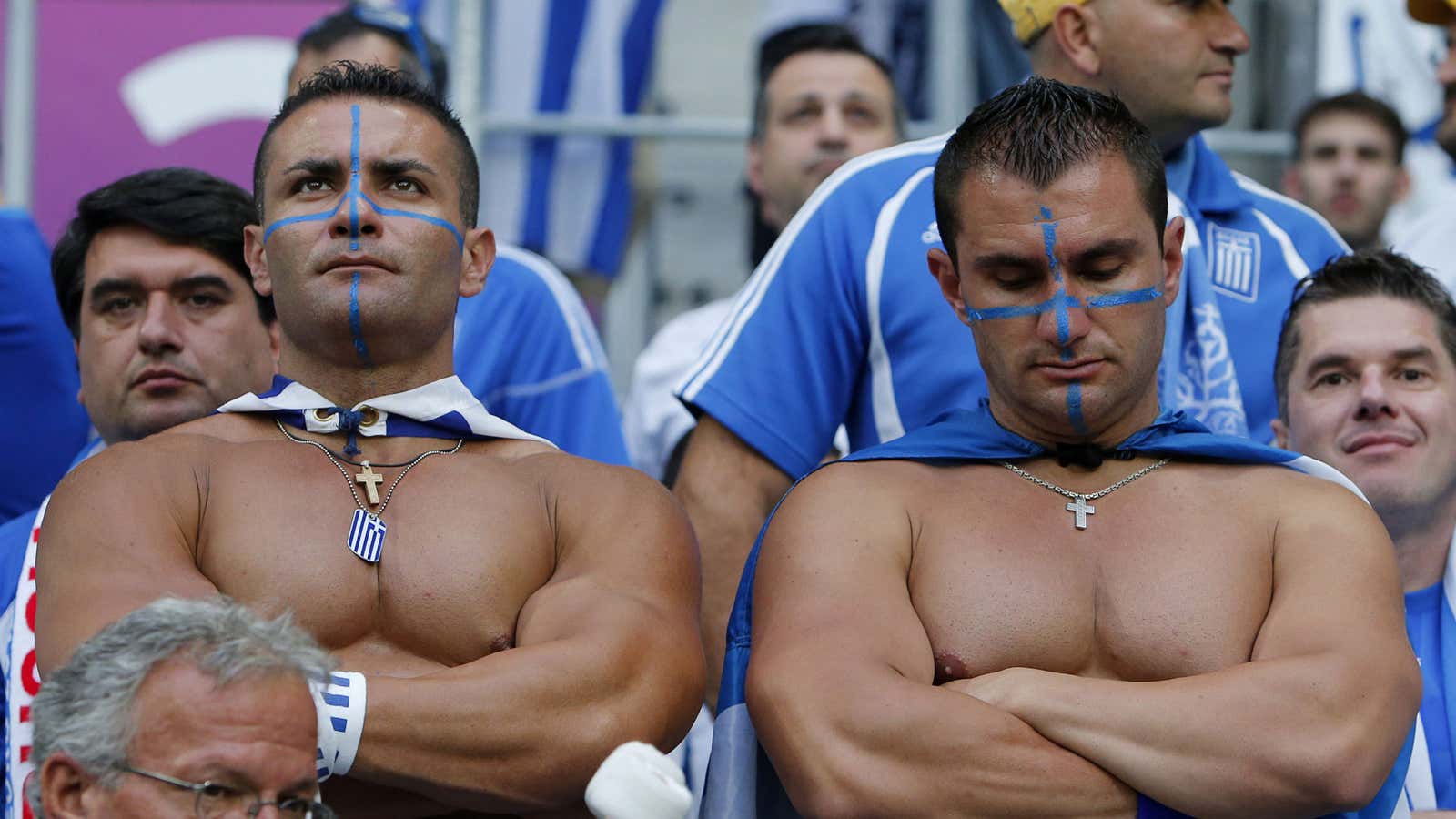 Even Greek football fans are feeling the chill of austerity.