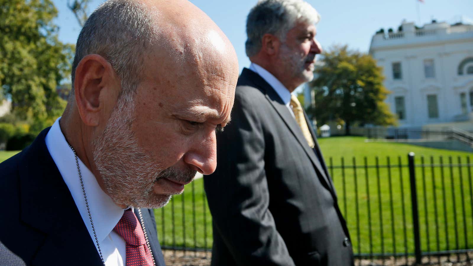Goldman Sachs CEO Lloyd Blankfein has seen better days.
