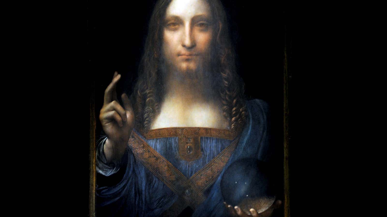 “Salvator Mundi” by Leonardo da Vinci — the most expensive painting ever sold.
