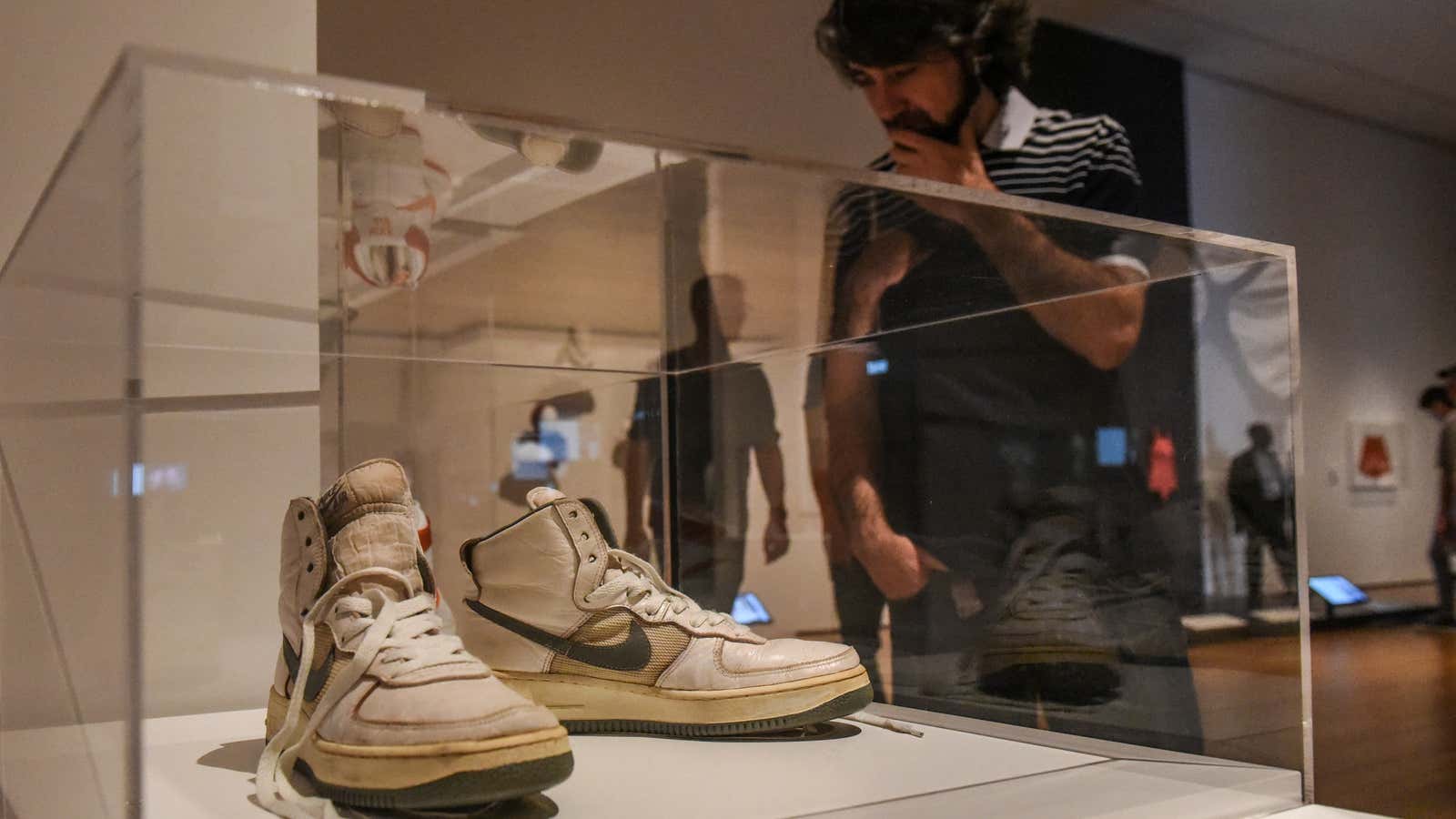 A pair of leather sneakers is like a museum artifact now.