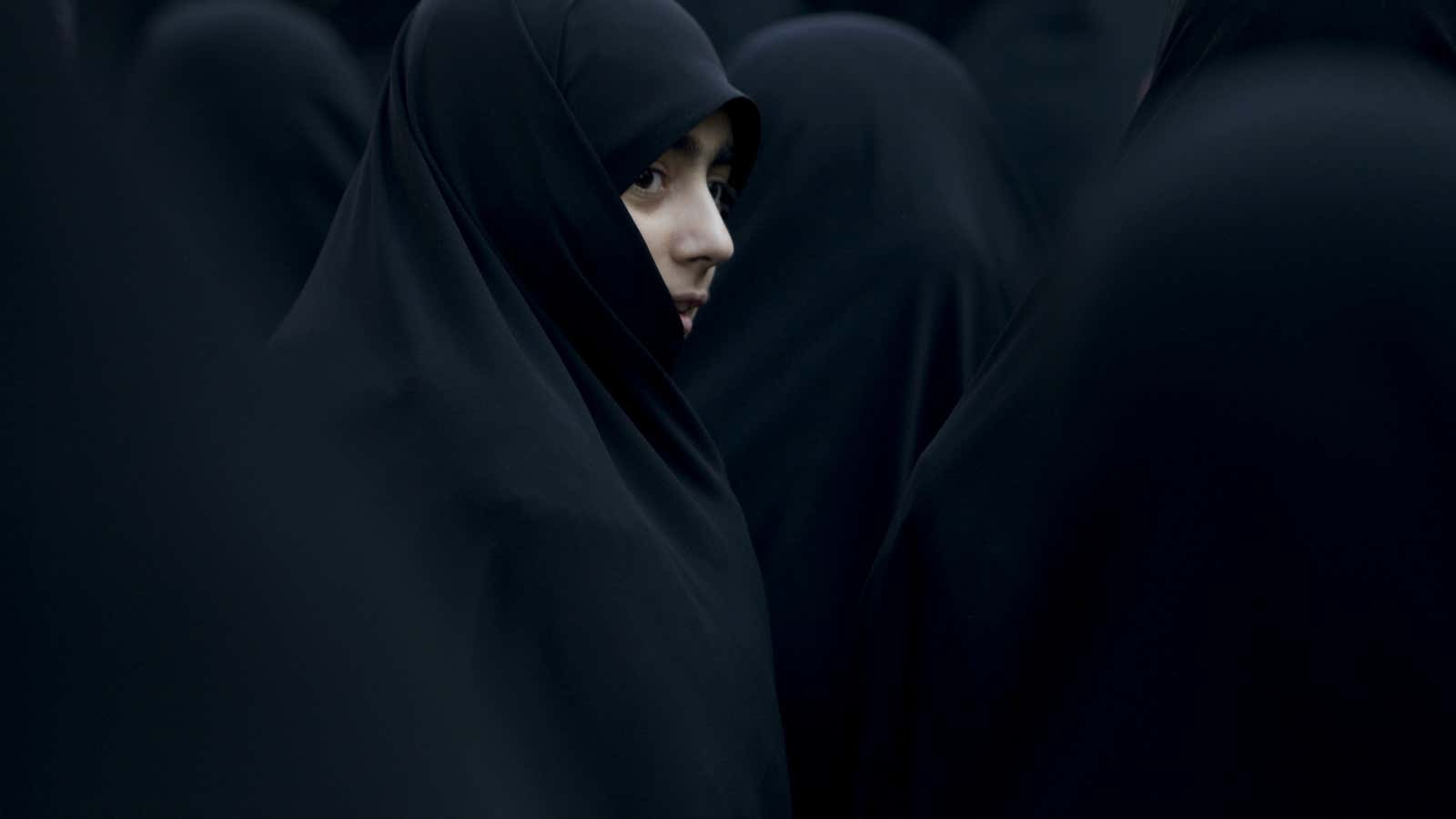 It’s illegal not to wear a headscarf in Iran.