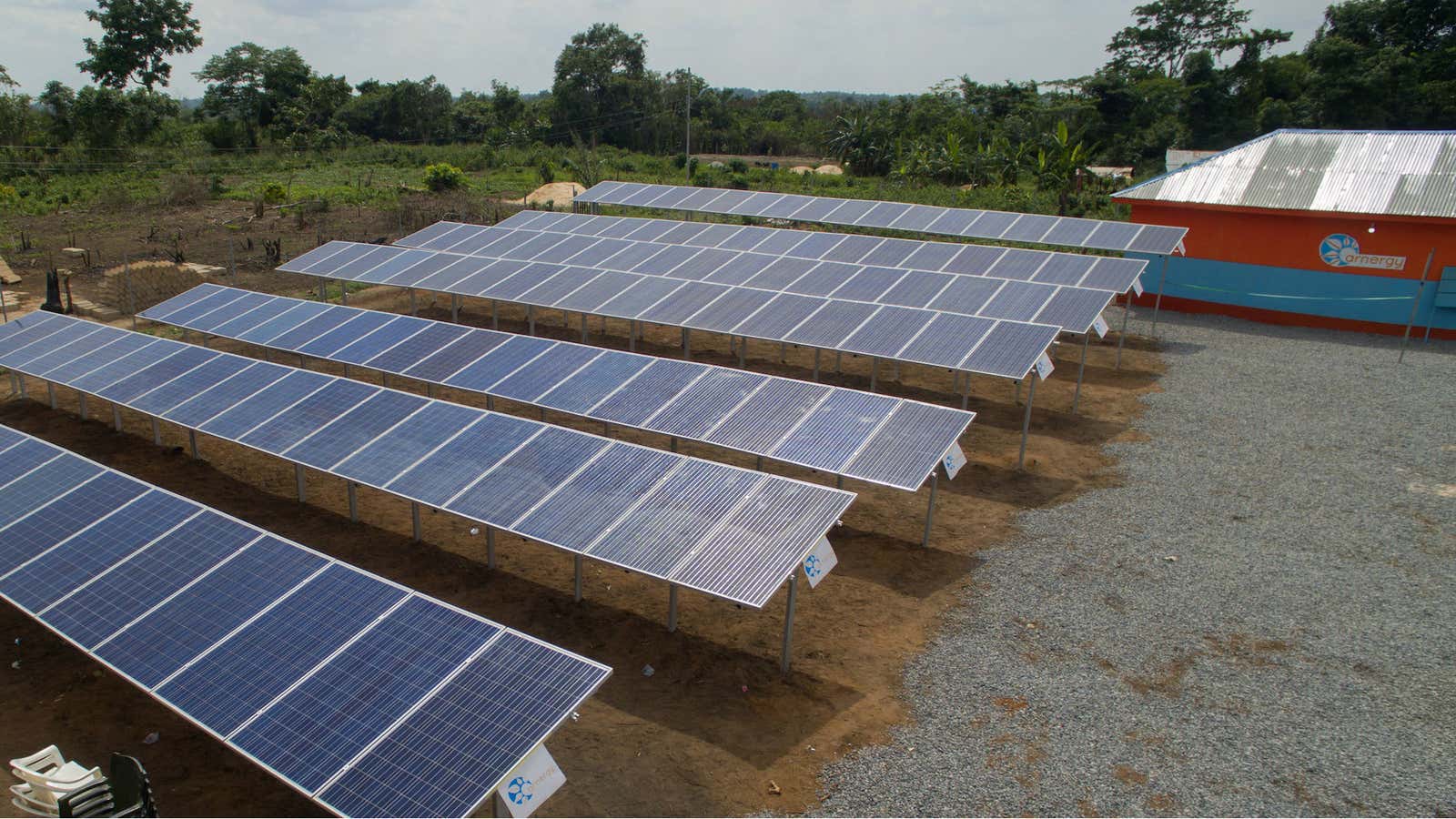 A mini solar grid installed in Edo state, Nigeria by Arnergy.
