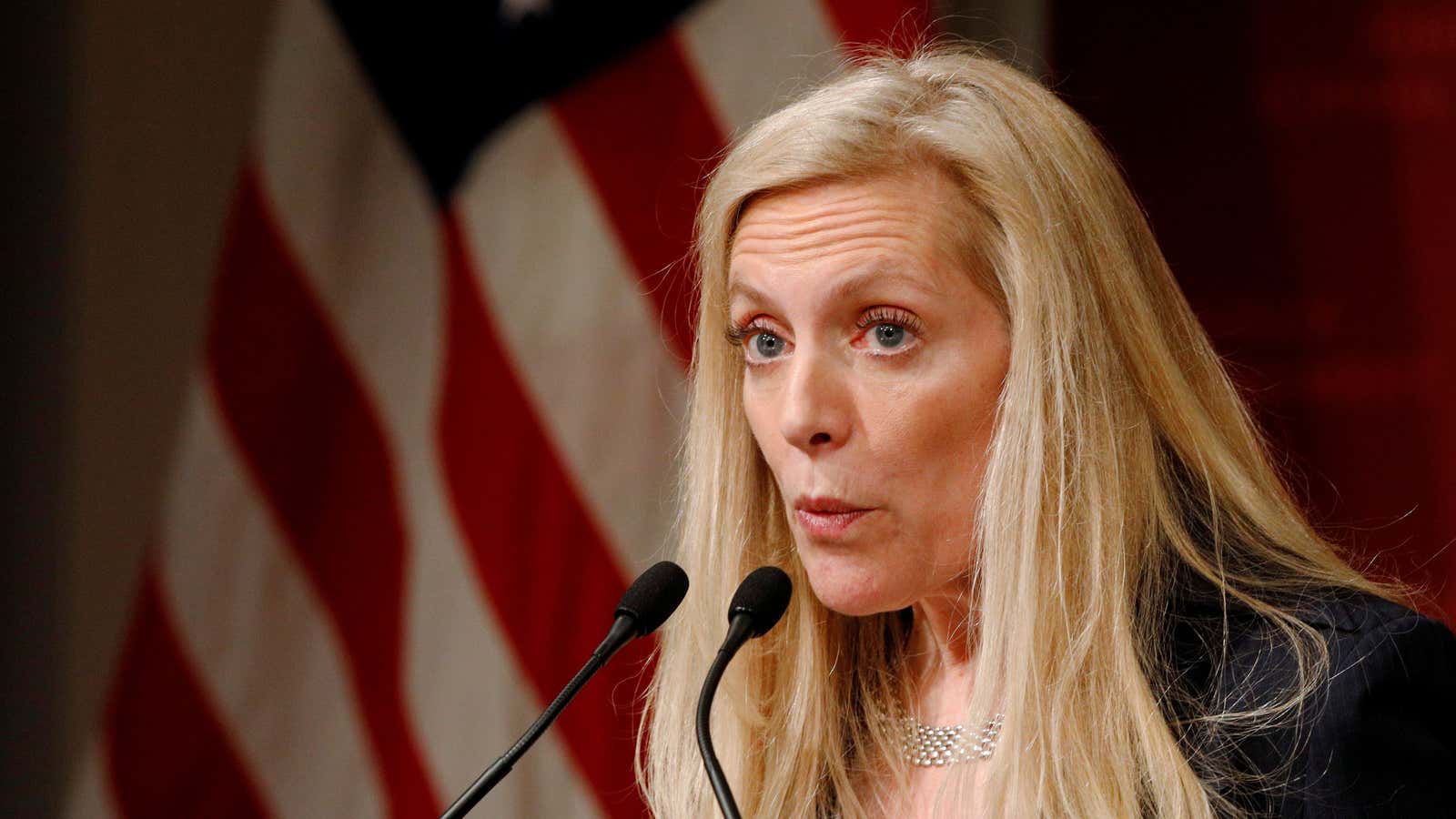 Lael Brainard, one of the front-runners to be the new chair of the Federal Reserve.