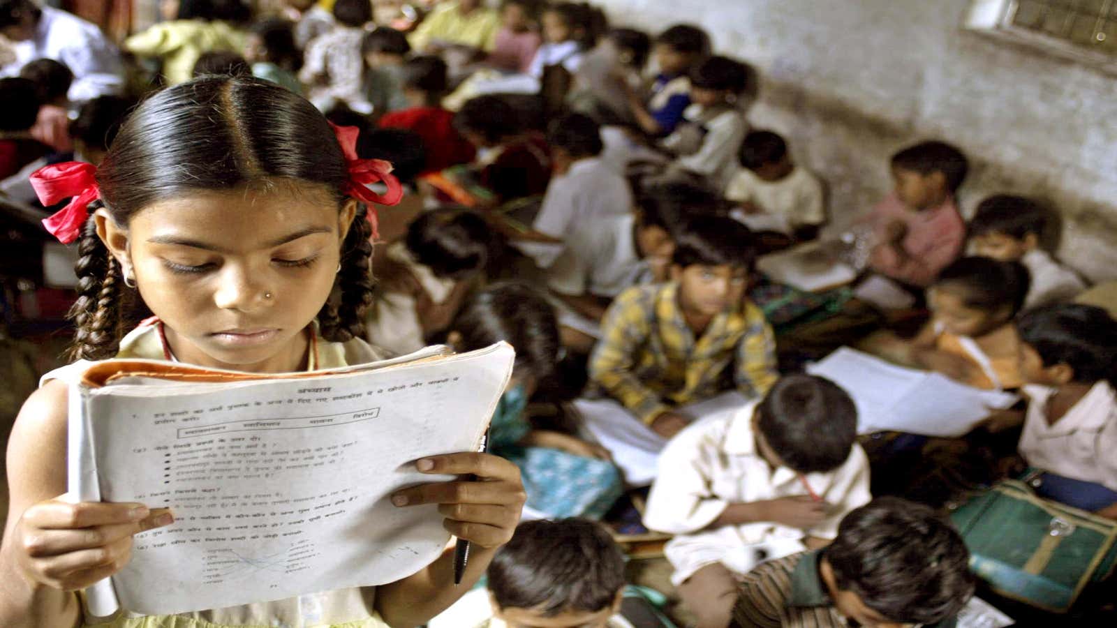 Around 84% of Indian schools have functional toilets for girls.