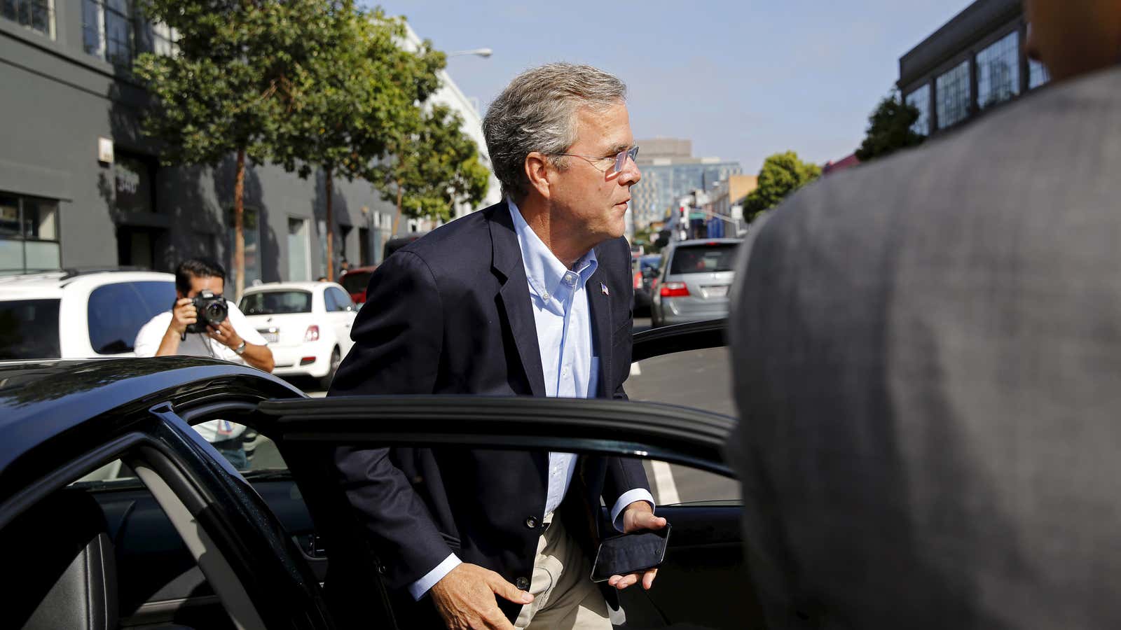 Jeb! Rides! With! Uber!
