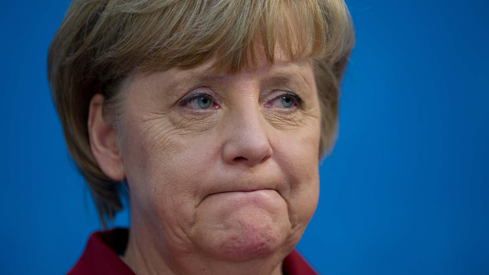 Merkel said her party is “somewhat sad.”