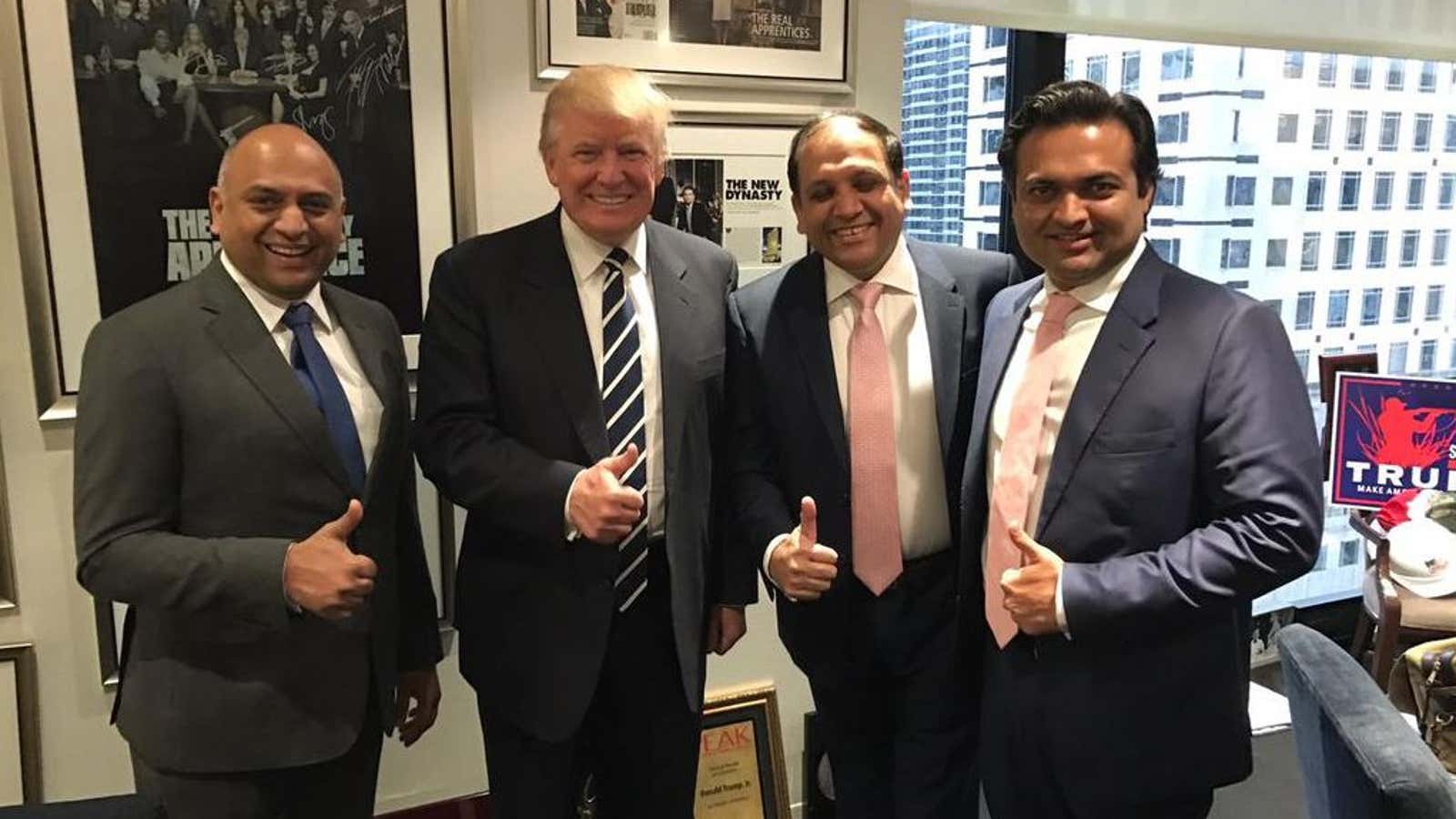 Trump met with three of his Indian partners last week.