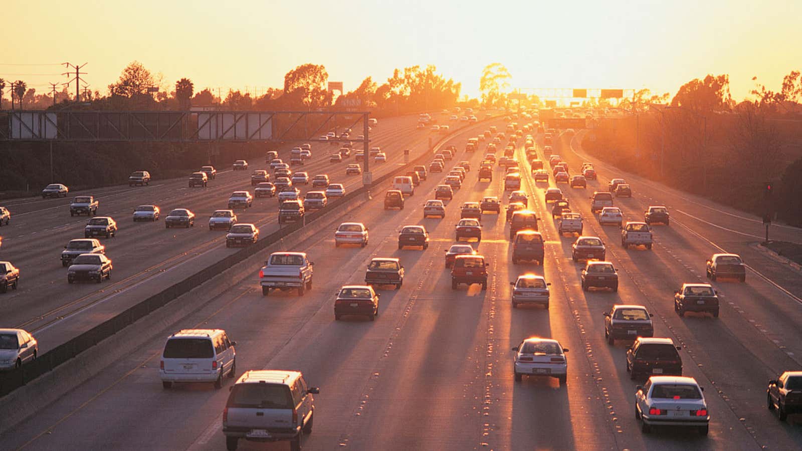 With driverless cars, we soon will safely enjoy the sunsets during the commute home.