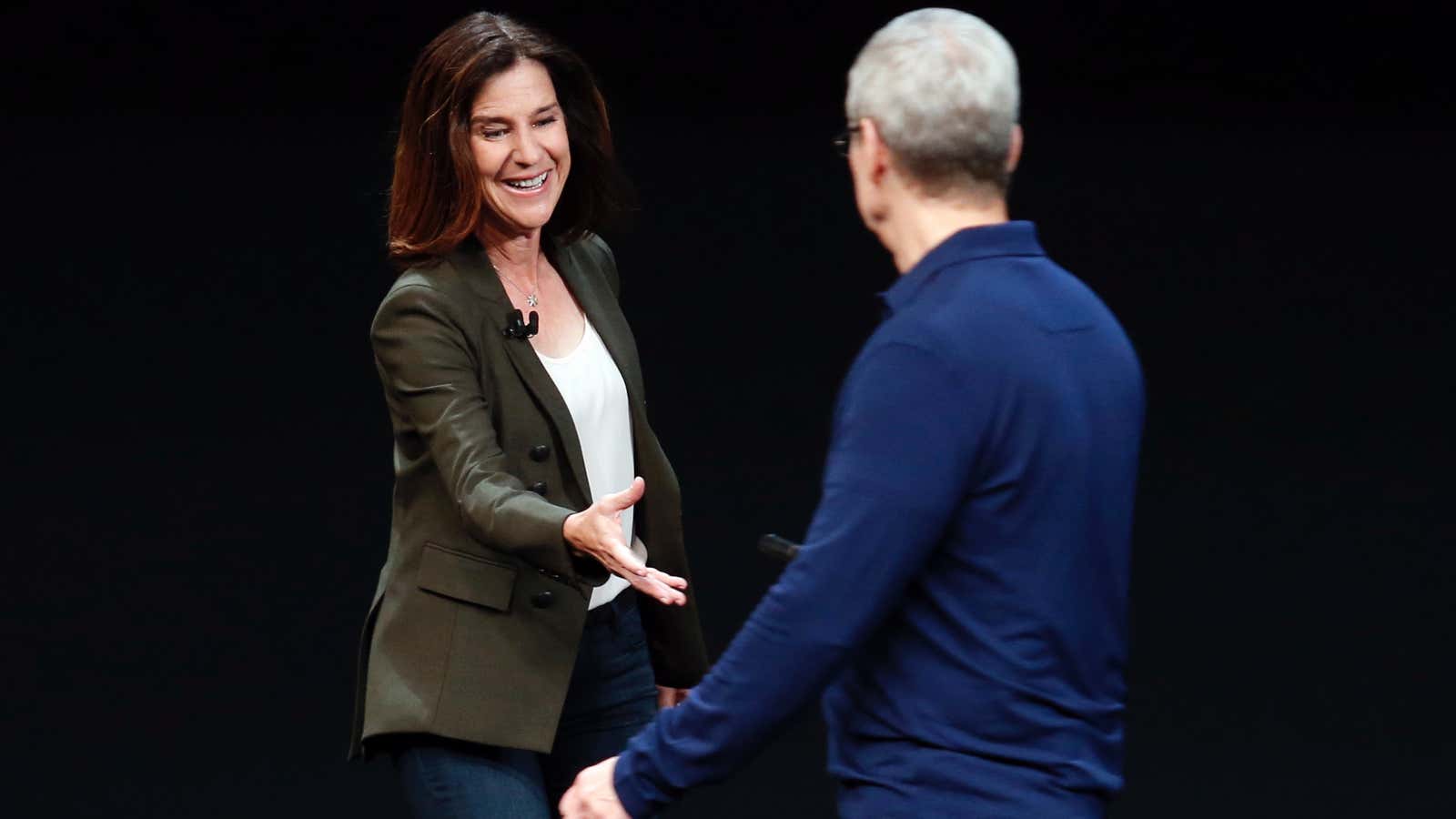 Susan Prescott is the first female Apple executive to speak at more than one event.