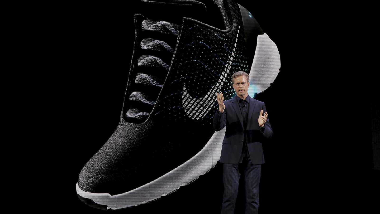More than two years after Nike introduced the HyperAdapt 1.0 (pictured), CEO Mark Parker says the next generation is coming.