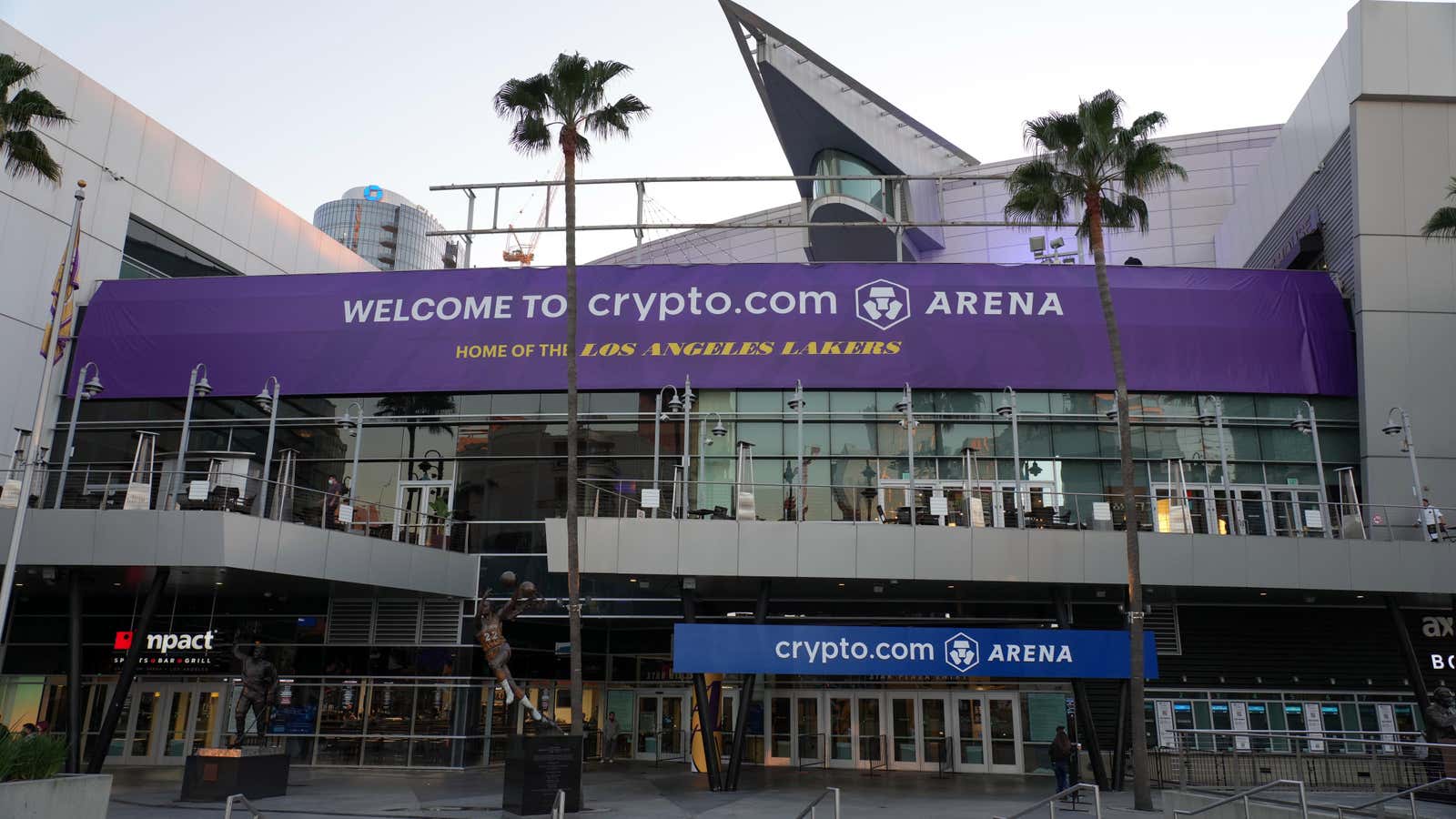 The Crypto.com arena in Los Angeles.
