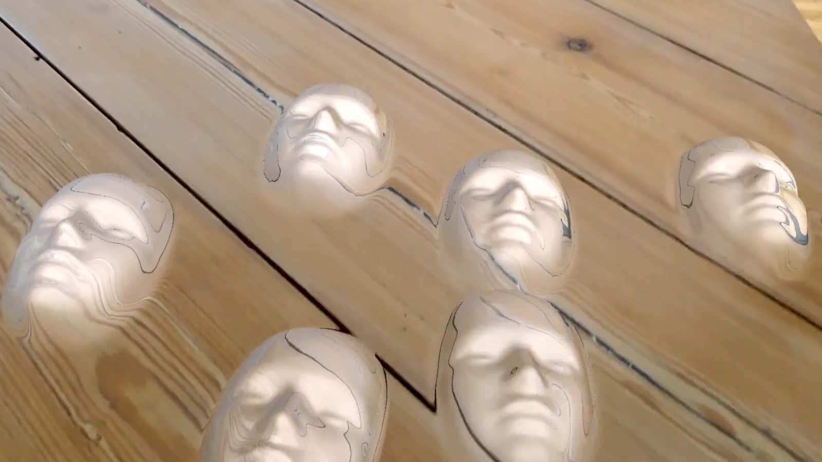 Google’s augmented reality lets your table grow faces. Practical and fun!