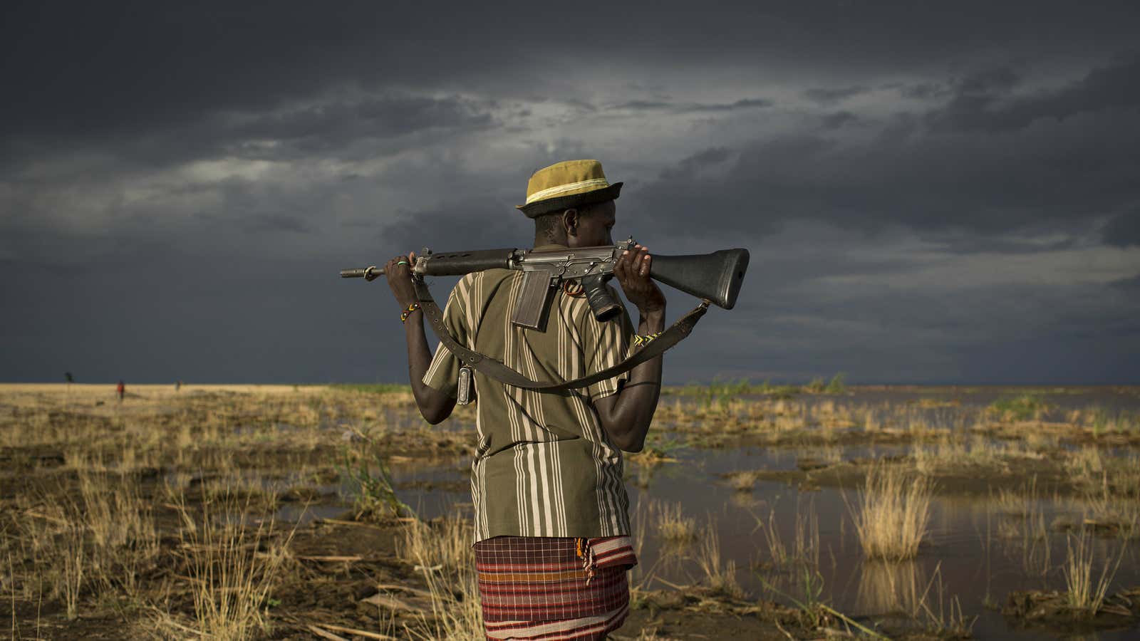 A drying Lake Turkana has caused tensions between communities fighting over its resources.