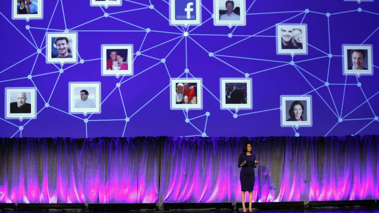 Facebook Chief Operating Officer Sheryl Sandberg delivers a keynote address at Facebook’s “fMC” global event for marketers in New York City, February 29, 2012. REUTERS/Mike…