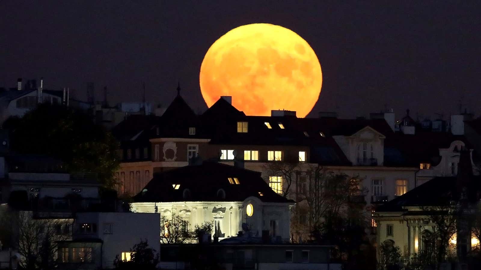 Rising in Prague, Czech Republic.
