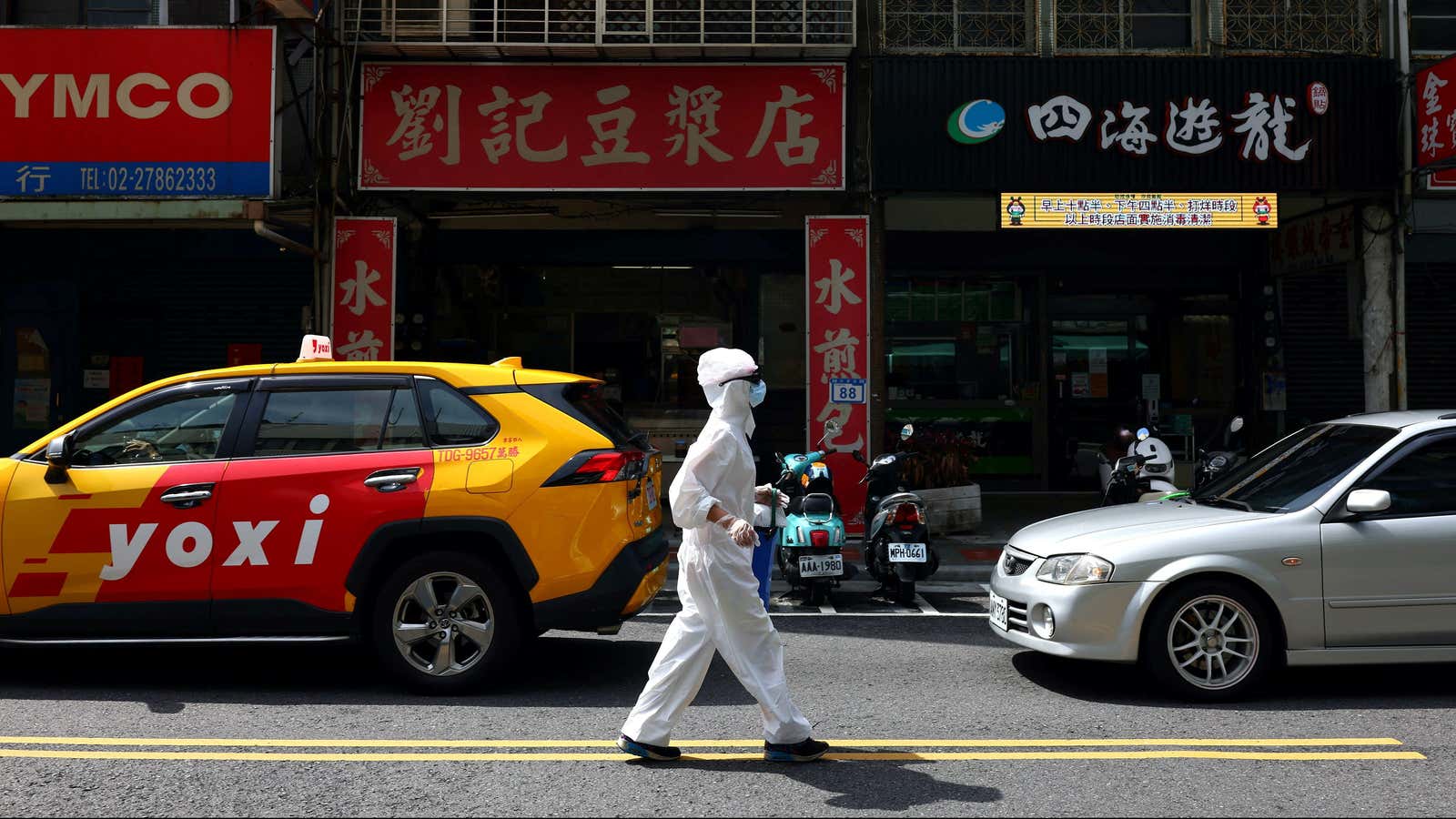 A more typical sight in Taipei lately.