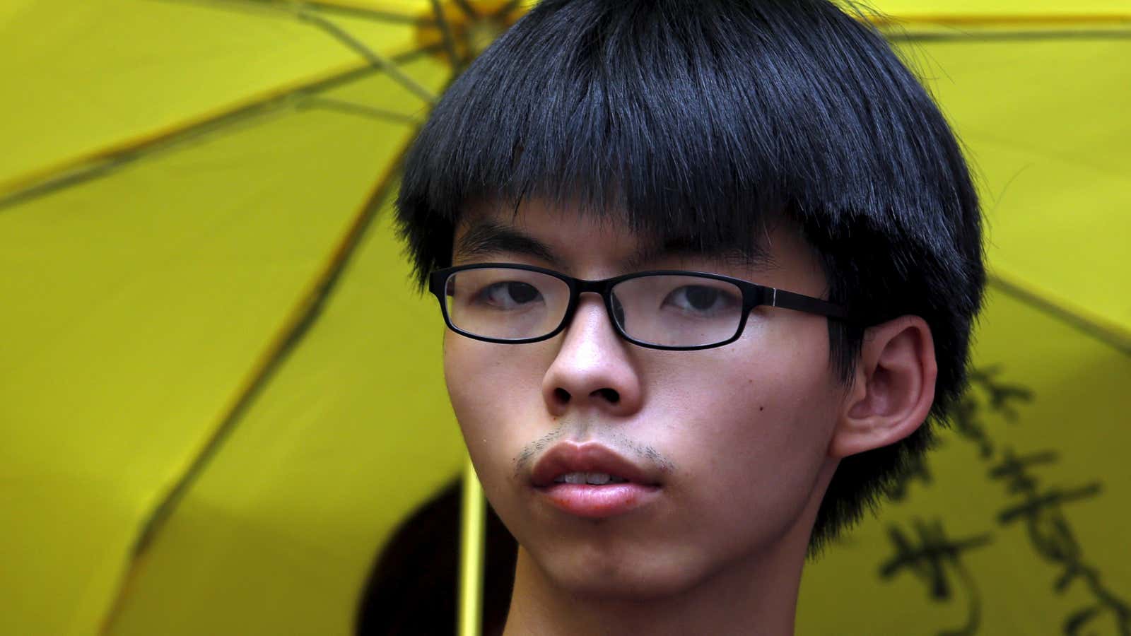 Joshua Wong in July, 2015.