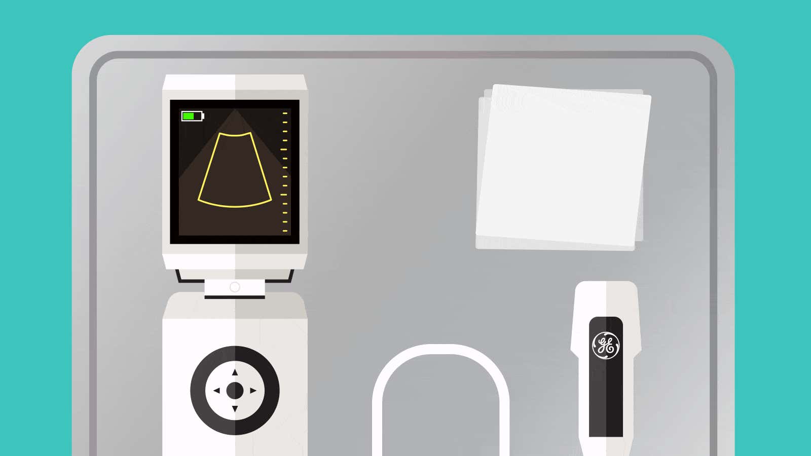 mHealth technological advancements include GE’s Vscan, the ultra-mobile, pocket-sized ultrasound device.