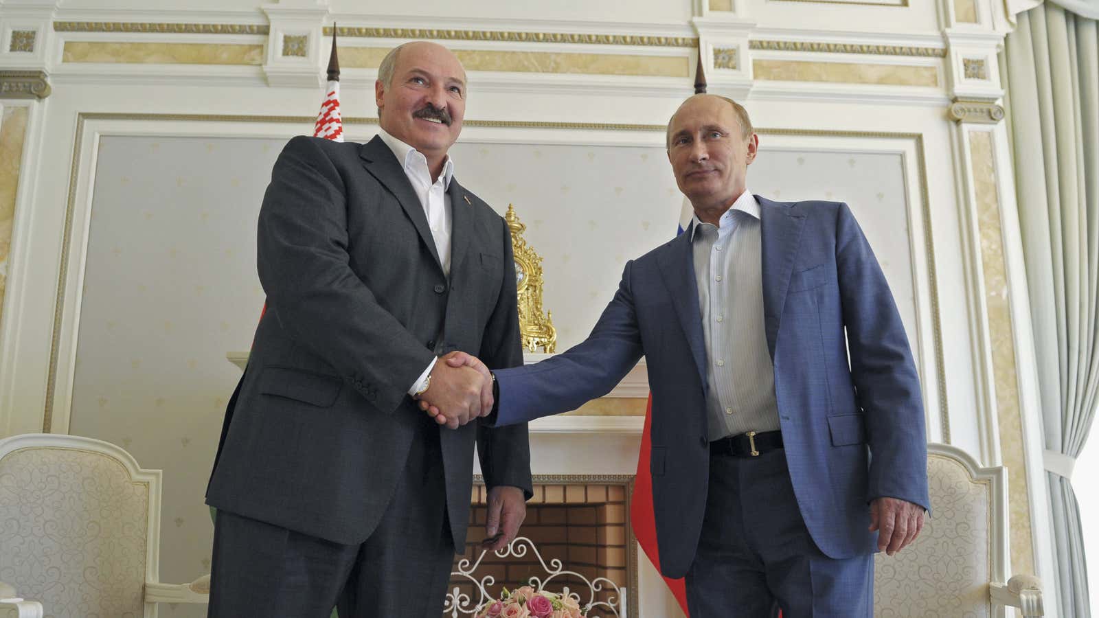 Lukashenko and Putin in happier days.