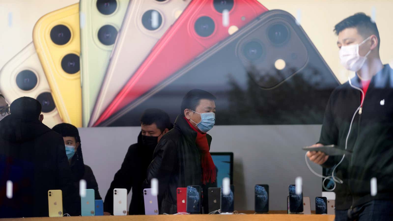 Apple stores in mainland China are closed until further notice.