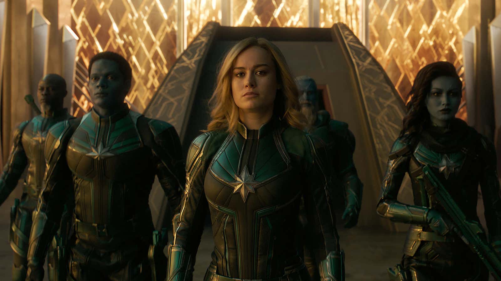Captain Marvel is a strong female superhero with a complicated past.