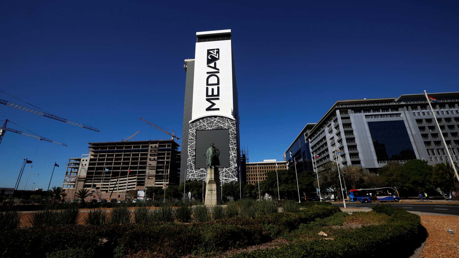The headquarters of Media 24, owned by internet, entertainment and media group Naspers, in Cape Town, South Africa.