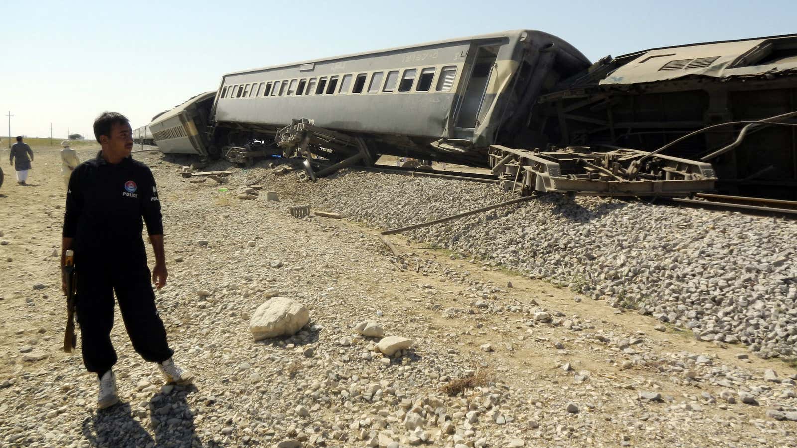 A passenger train was hit by a bomb in Balochistan in October 2013, killing at least five.