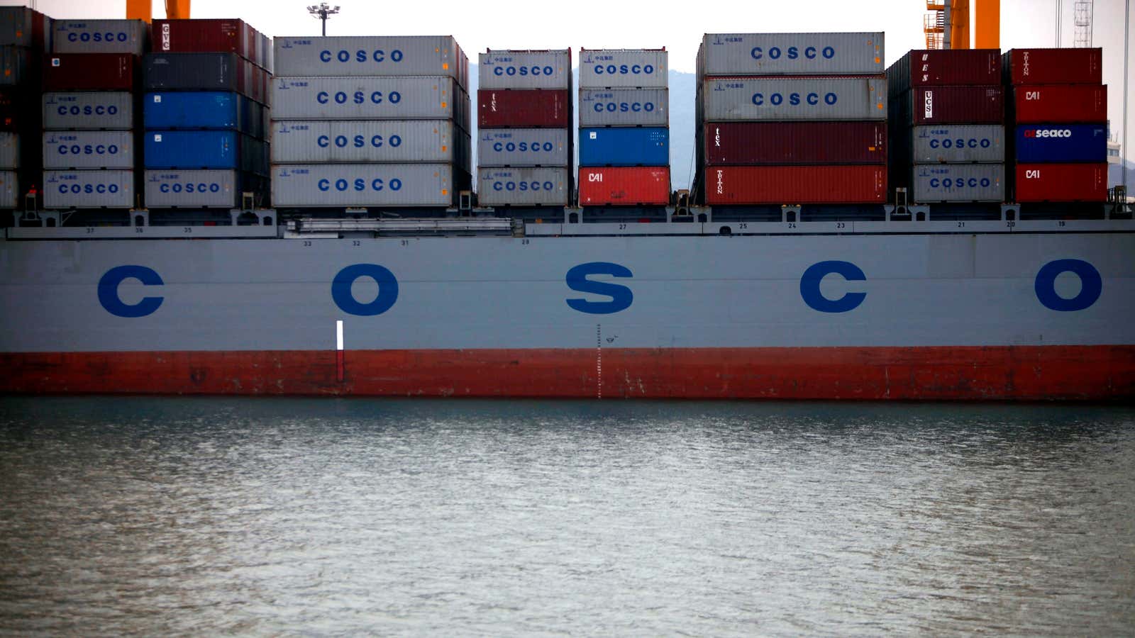 COSCO doesn’t have to worry about being sunk by foreign competition.