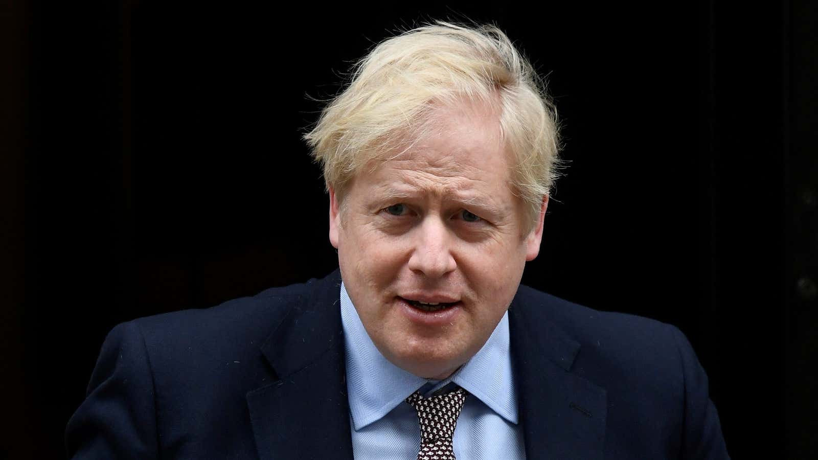 British prime minister Boris Johnson leaves Downing Street in London, on March 4, 2020.