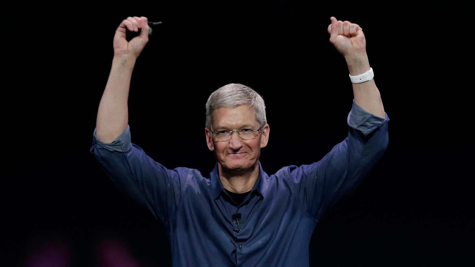 Another milestone for Apple CEO Tim Cook.