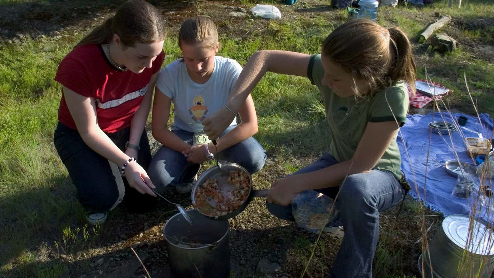 Boy Scouts have to cook in the wilderness, too.