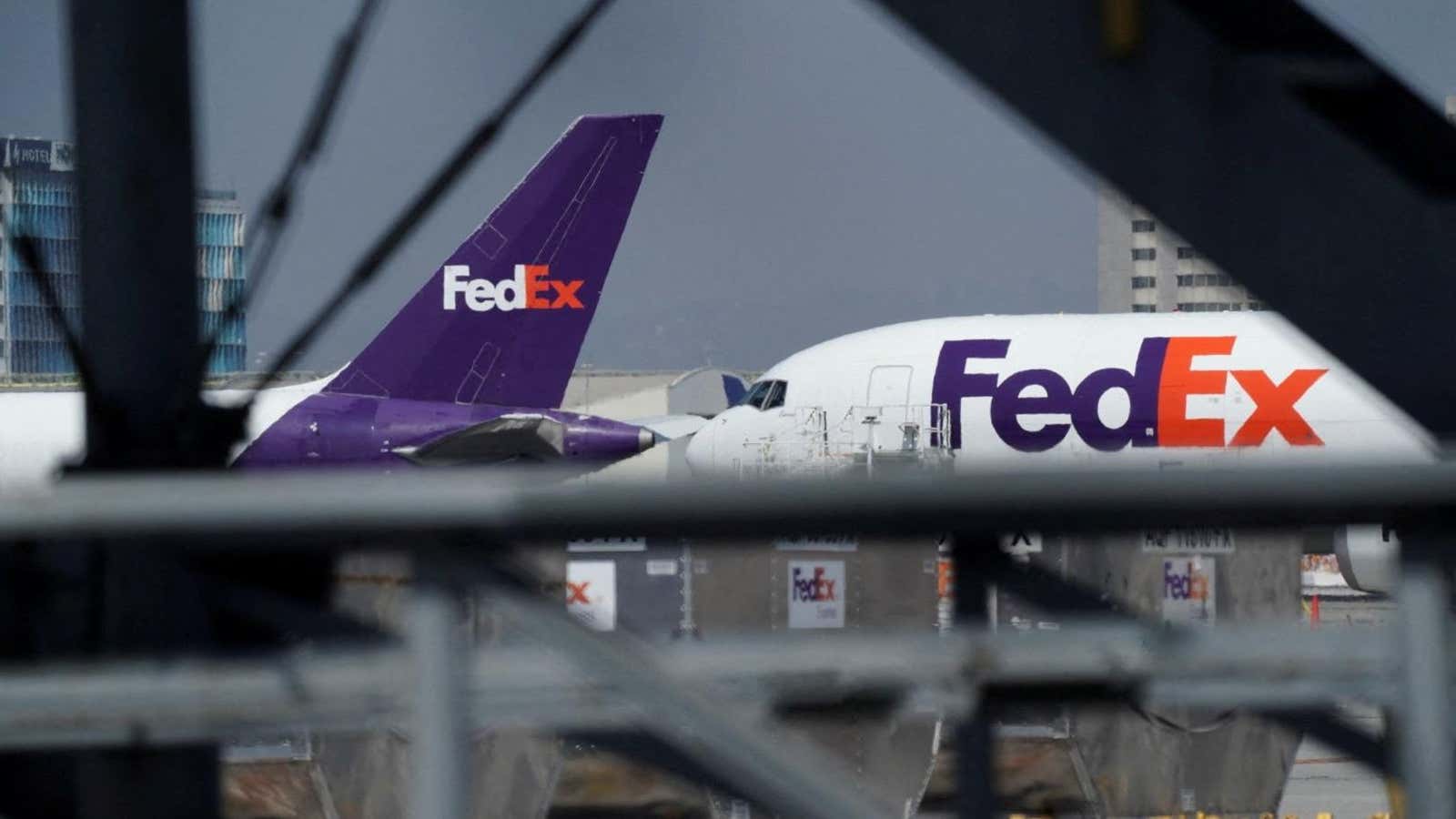 FedEx is right. A global downturn is weighing down on shipping demand.