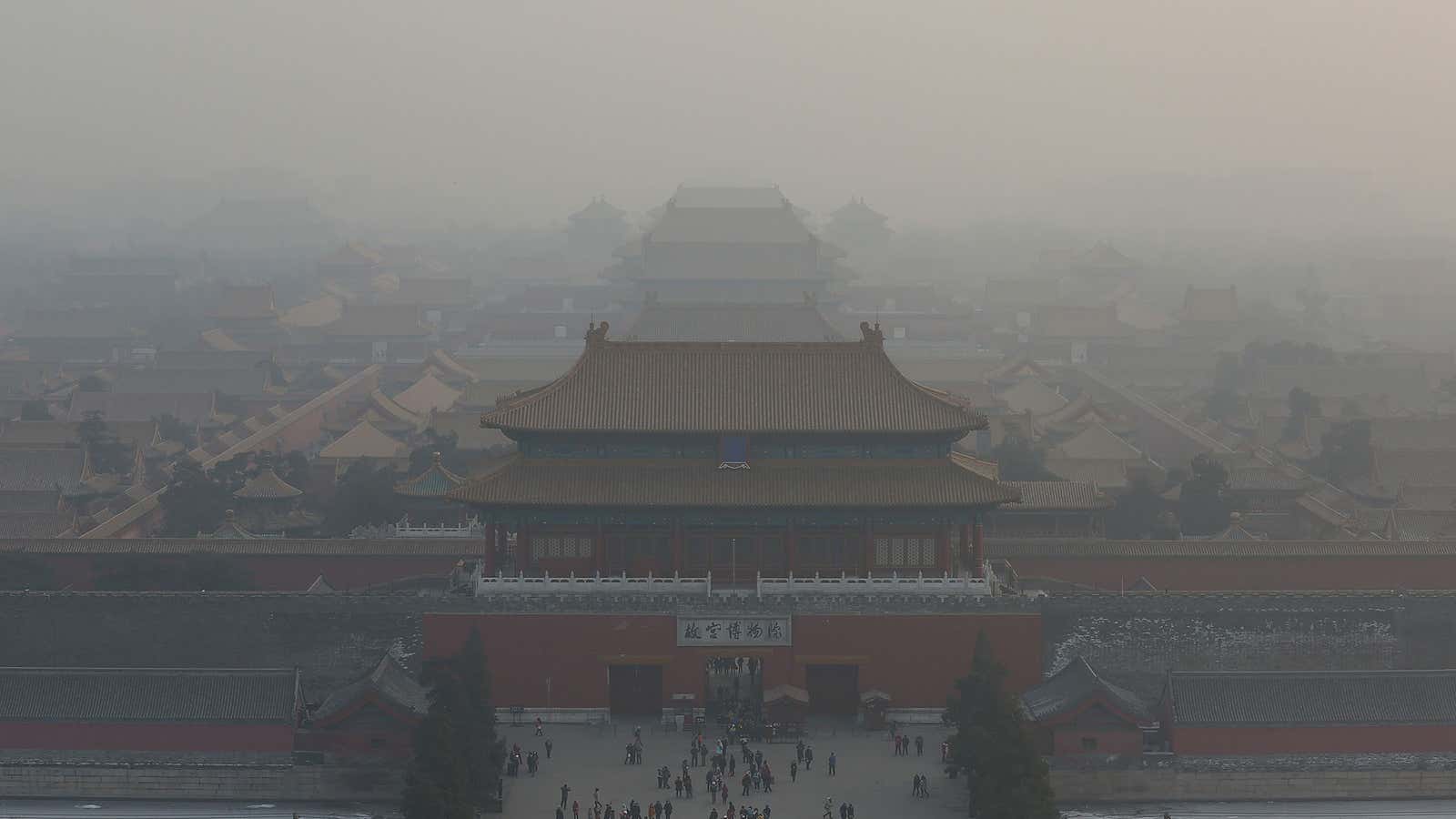 Politics and pollution in China.